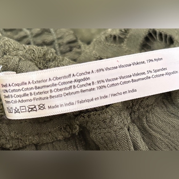 Free People Olive Green Lace Camisole size small - Picture 8 of 11